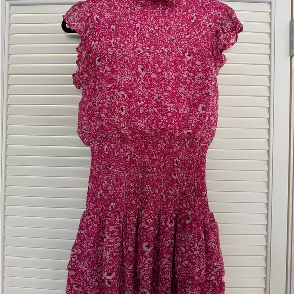 Aqua Dresses & Skirts - Aqua Pink Floral Mini Dress